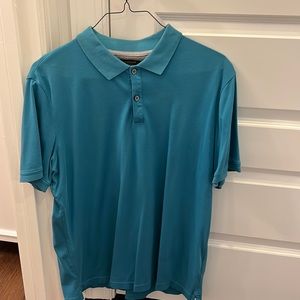 Banana republic luxury touch mens short sleeve polo. XL. Teal color
